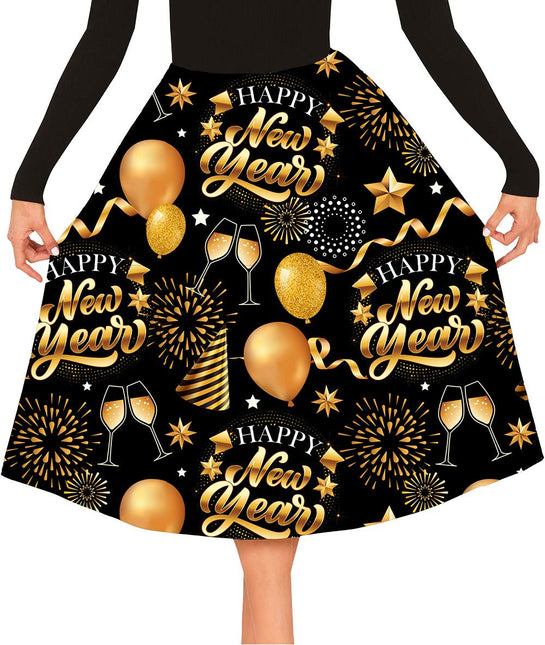Happy New Year Rok Zwart Goud van Fiestas Guirca koop je bij Partywinkel