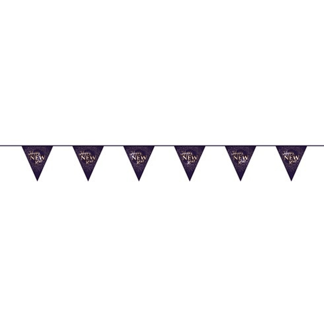 Happy New Year Slingers 6m van Haza Witbaard koop je bij Partywinkel