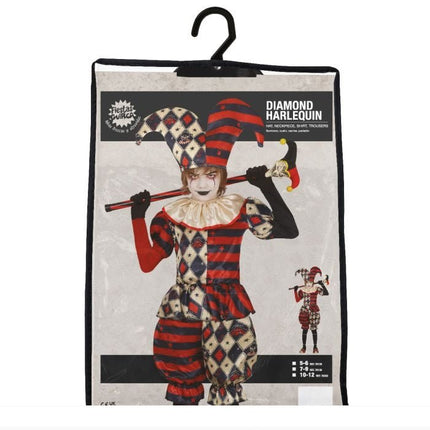 Harlekijn Halloween Kostuum Kind van Fiestas Guirca koop je bij Partywinkel
