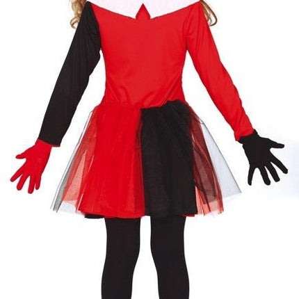 Harlekijn Halloween Kostuum Kind zwart - rood van Fiestas Guirca koop je bij Partywinkel