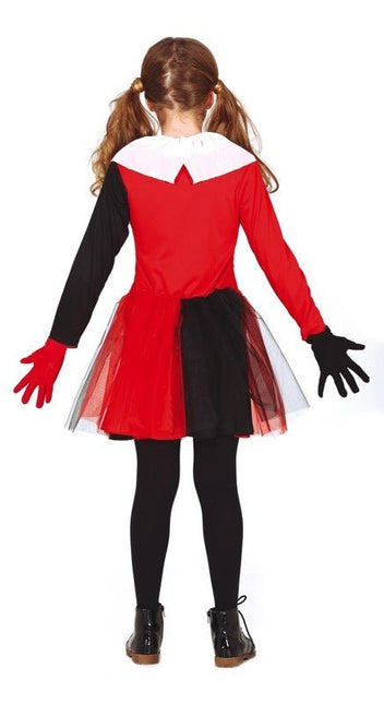 Harlekijn Halloween Kostuum Kind zwart - rood van Fiestas Guirca koop je bij Partywinkel