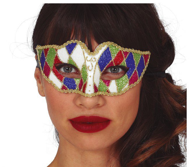 Harlekijn Masker van Fiestas Guirca koop je bij Partywinkel