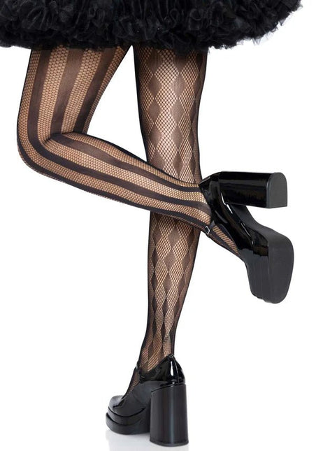 Harlekijn Panty Visnet van Leg Avenue koop je bij Partywinkel