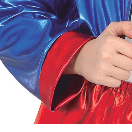 Harley Quinn Halloween Kostuum Meisje Rood Blauw van Fiestas Guirca koop je bij Partywinkel