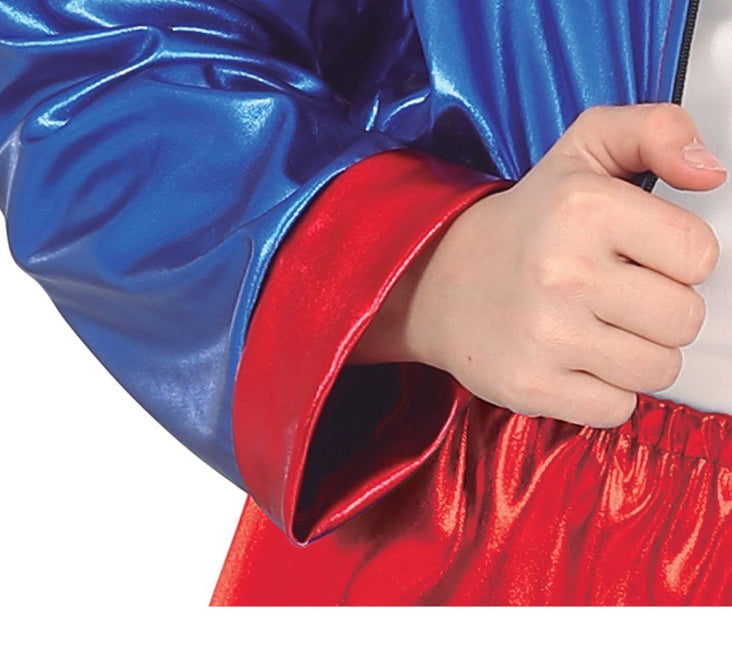 Harley Quinn Halloween Kostuum Meisje Rood Blauw van Fiestas Guirca koop je bij Partywinkel
