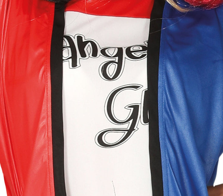 Harley Quinn Kostuum Rood Blauw Dames van Fiestas Guirca koop je bij Partywinkel