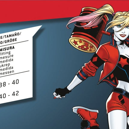 Harley Quinn Kostuum Rood Zwart Dames Volwassenen van Ciao International koop je bij Partywinkel