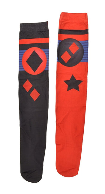 Harley Quinn Kostuum Rood Zwart Dames Volwassenen van Ciao International koop je bij Partywinkel
