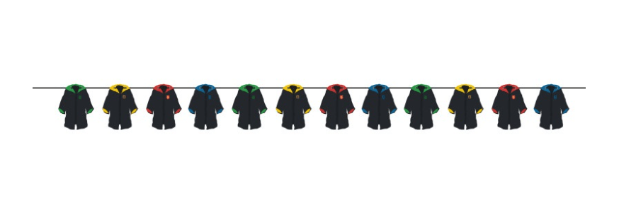 Harry Potter Mantel Vlaggenlijn 3,6m van Unique koop je bij Partywinkel