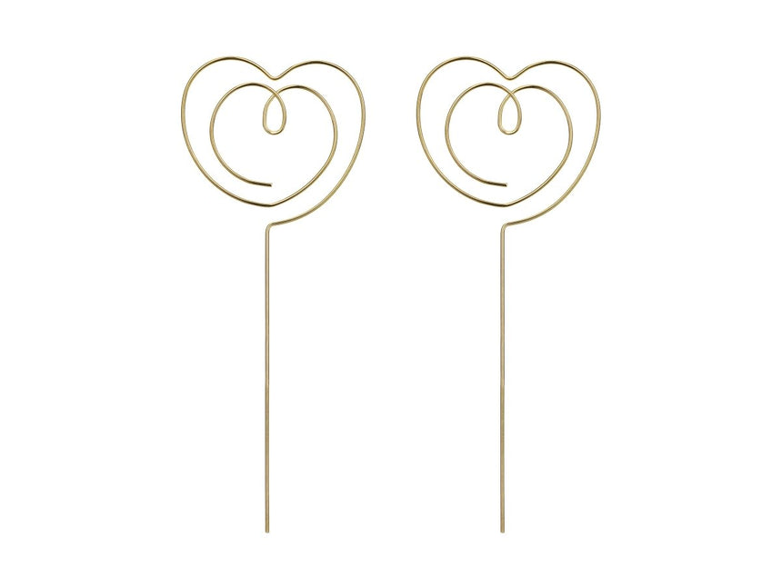 Hart Taarttopper 12cm 2st van Partydeco koop je bij Partywinkel