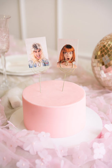 Hart Taarttopper 12cm 2st van Partydeco koop je bij Partywinkel