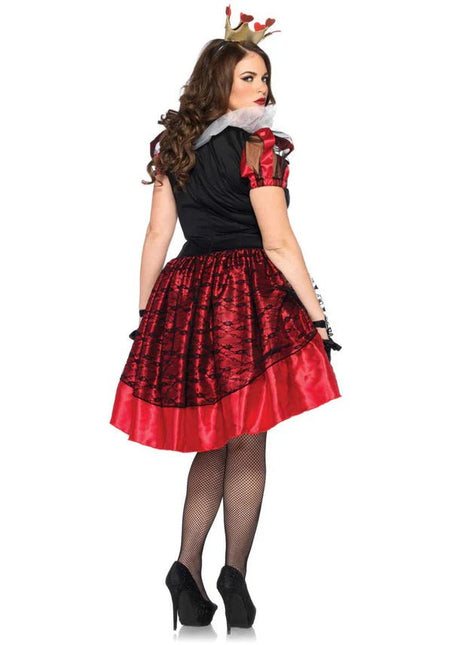 Hartenkoningin Jurk Dames Plus Size Leg Avenue van Leg Avenue koop je bij Partywinkel