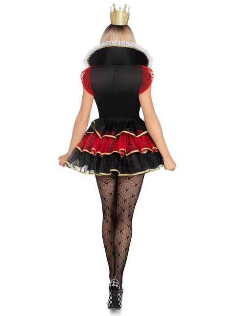 Hartenkoningin Jurk Rood Zwart Dames Leg Avenue van Leg Avenue koop je bij Partywinkel