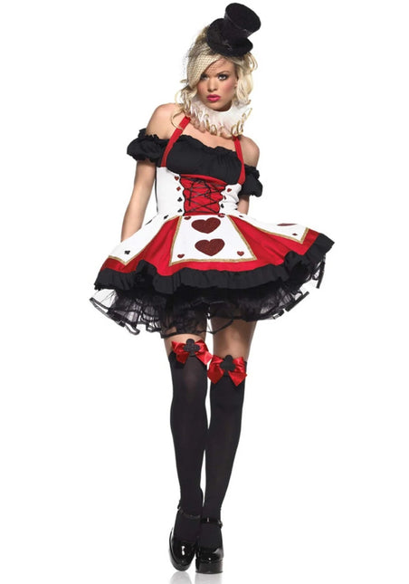 Hartenvrouw Jurk Zwart Rood Dames Leg Avenue van Leg Avenue koop je bij Partywinkel
