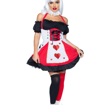 Hartenvrouw Jurk Zwart Rood Dames Leg Avenue van Leg Avenue koop je bij Partywinkel