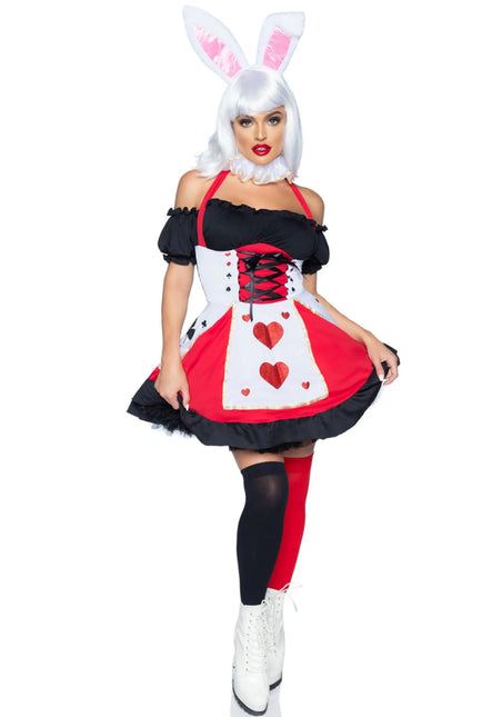 Hartenvrouw Jurk Zwart Rood Dames Leg Avenue van Leg Avenue koop je bij Partywinkel