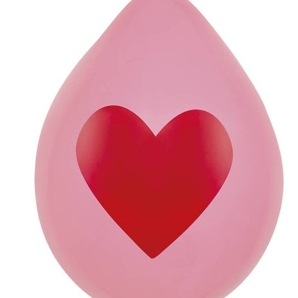 Hartjes Ballonnen 25cm 6st van Boland koop je bij Partywinkel