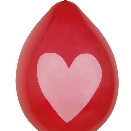 Hartjes Ballonnen 25cm 6st van Boland koop je bij Partywinkel