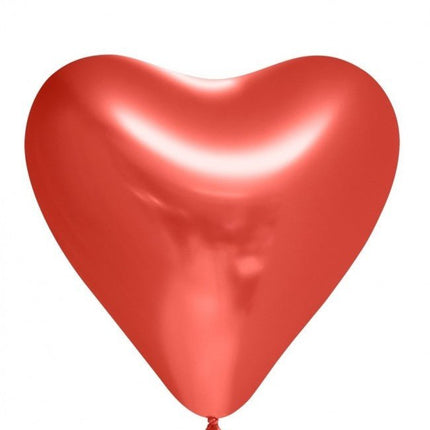 Hartjes Ballonnen Rood 30cm 6st van WeFiesta koop je bij Partywinkel