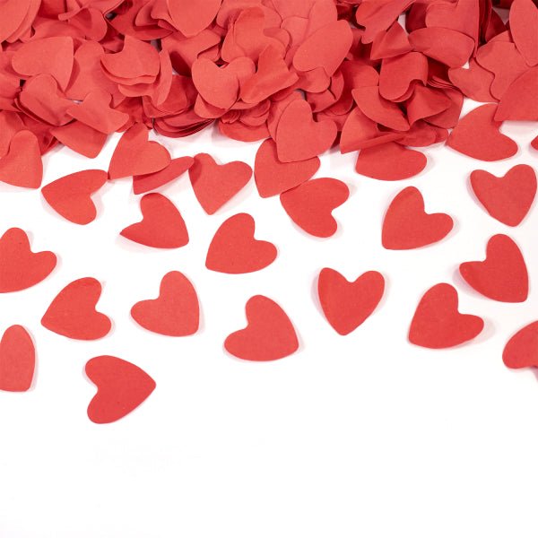 Hartjes Confetti Kanon Rood 60cm van Riethmueller koop je bij Partywinkel