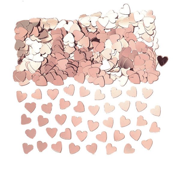 Hartjes Confetti Rose Goud 14g van Riethmueller koop je bij Partywinkel