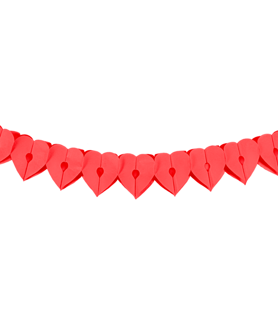 Hartjes Slinger Rood Papier 6m van Paper Dreams koop je bij Partywinkel