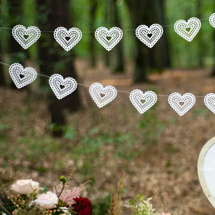 Hartjes Slinger Wit 1,8m van Partydeco koop je bij Partywinkel