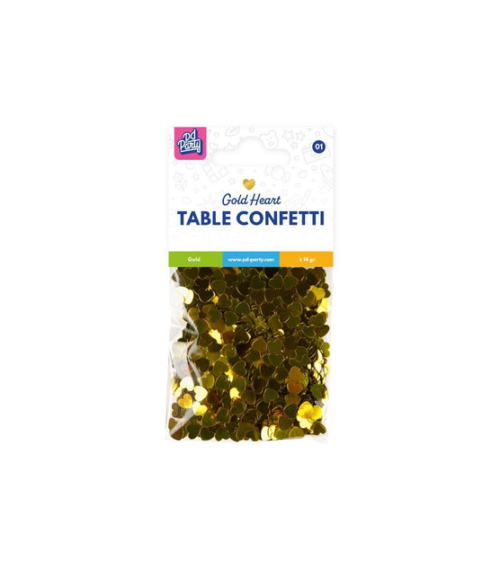 Hartjes Tafelconfetti Goud 14gr van Paper Dreams koop je bij Partywinkel