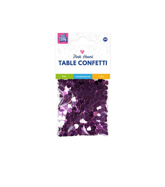 Hartjes Tafelconfetti Roze 14gr van Paper Dreams koop je bij Partywinkel