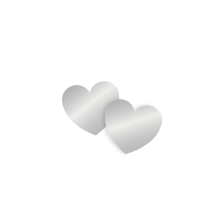 Hartjes Tafelconfetti Zilver 14gr van Paper Dreams koop je bij Partywinkel
