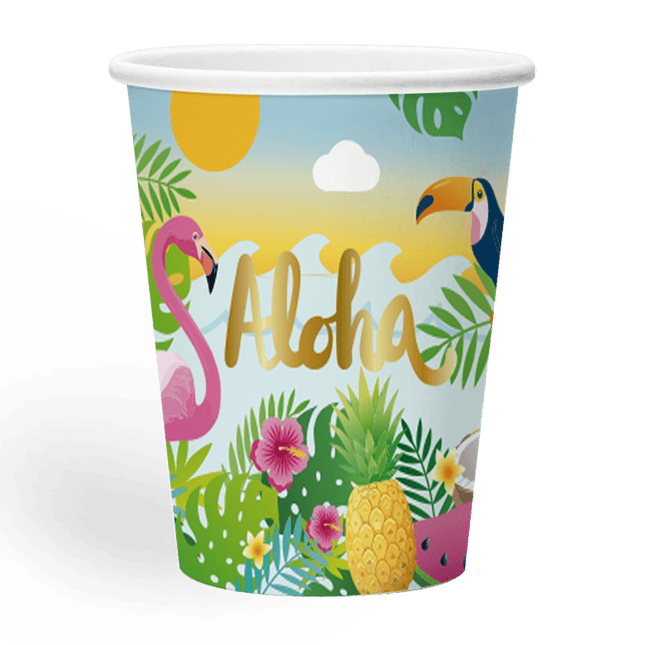 Hawaii Bekers Aloha 210ml 8st van WeFiesta koop je bij Partywinkel