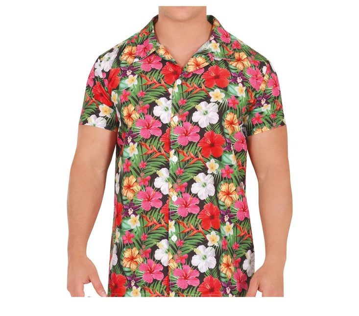 Hawaii Blouse Heren Bloemen van Fiestas Guirca koop je bij Partywinkel