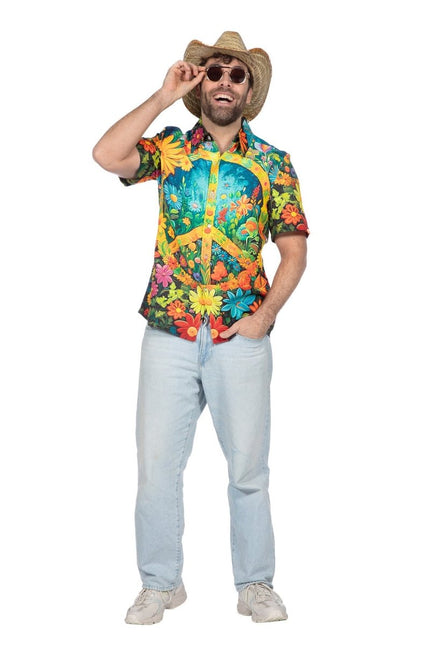 Hawaii Blouse Heren Hippie van Wilbers & Wilbers koop je bij Partywinkel