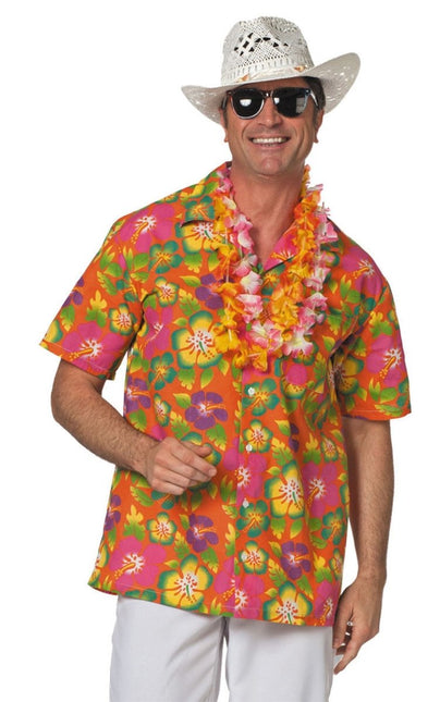 Hawaii Blouse Oranje van Wilbers & Wilbers koop je bij Partywinkel