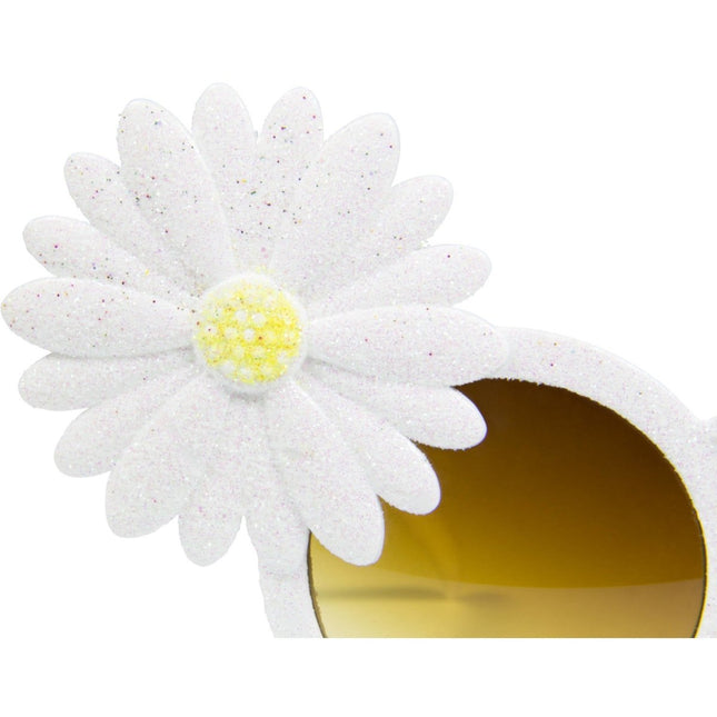 Hawaii Bril Witte Bloemen van Folat koop je bij Partywinkel