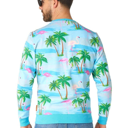 Hawaii Flamingo Trui Heren OppoSuits van OppoSuits koop je bij Partywinkel