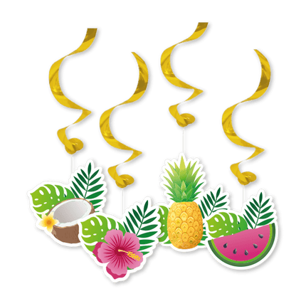 Hawaii Hangspiralen 4st van WeFiesta koop je bij Partywinkel