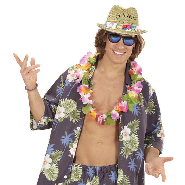 Hawaii Hoed Gekleurd van Widmann koop je bij Partywinkel