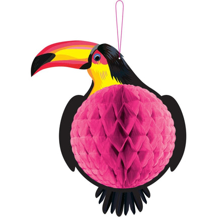 Hawaii Honeycomb Toekan 33cm van Folat koop je bij Partywinkel