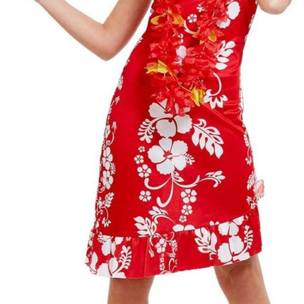 Hawaii Jurk Rood M van Smiffys koop je bij Partywinkel
