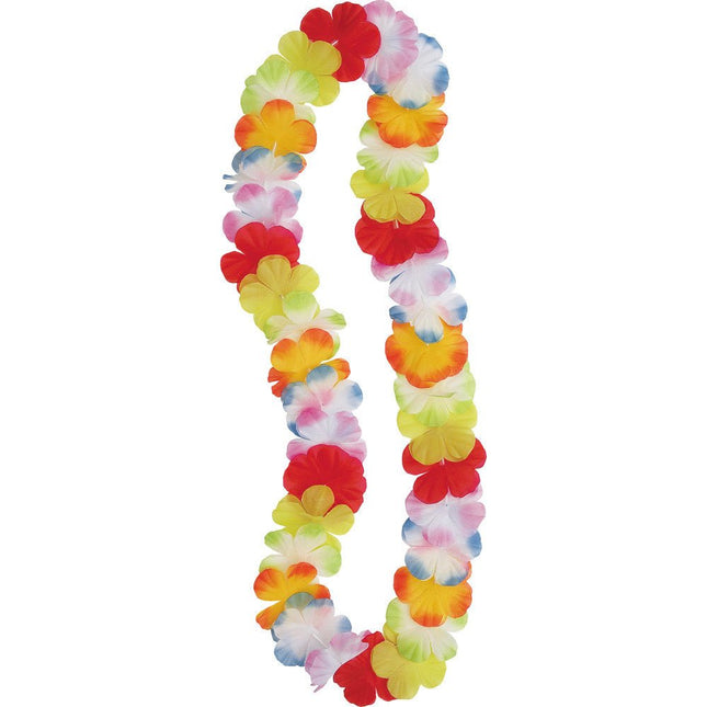 Hawaii Krans Bloemen Gekleurd van Unique koop je bij Partywinkel