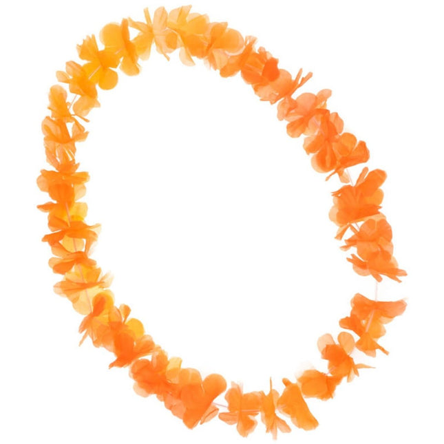 Hawaii Krans Oranje van Folat koop je bij Partywinkel