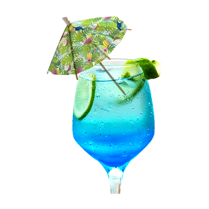 Hawaii Parasol Prikkers Aloha 18cm 6st van WeFiesta koop je bij Partywinkel