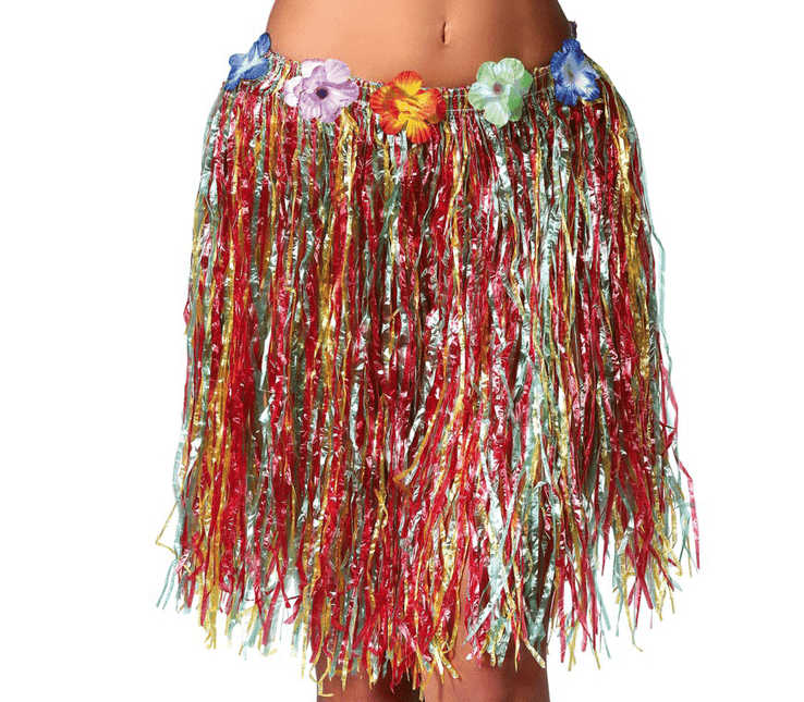 Hawaii Rok Bloemen Gekleurd 50cm van Fiestas Guirca koop je bij Partywinkel