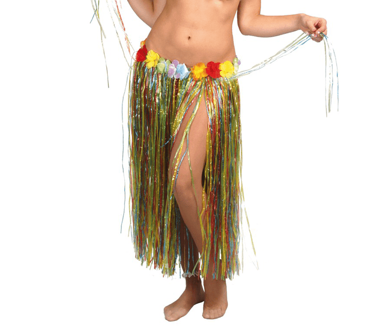 Hawaii Rok Bloemen Gekleurd 75cm van Fiestas Guirca koop je bij Partywinkel