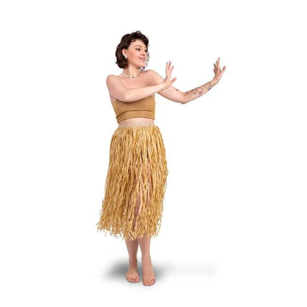 Hawaii Rok Bruin Stro van Partydeco koop je bij Partywinkel