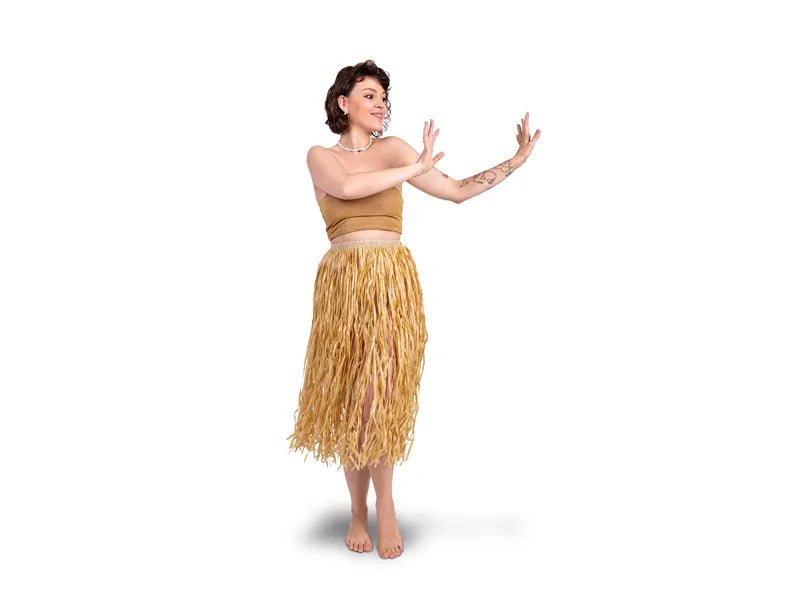Hawaii Rok Bruin Stro van Partydeco koop je bij Partywinkel