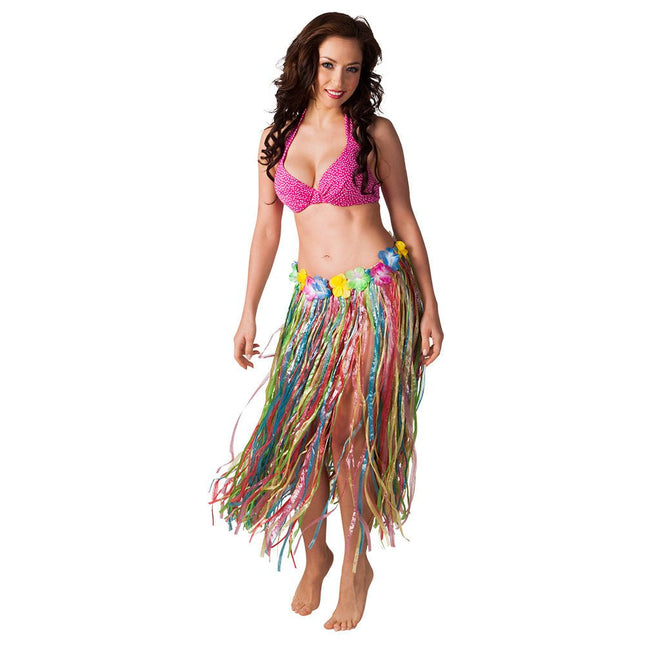Hawaii Rok Gekleurd 80cm van Boland koop je bij Partywinkel