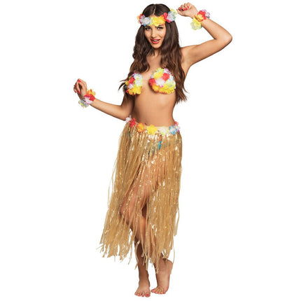 Hawaii Rokje Set Deluxe 5 delig van Boland koop je bij Partywinkel