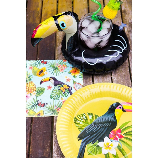 Hawaii Servetten Toekan 33cm 20st van Folat koop je bij Partywinkel
